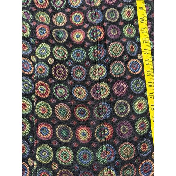 Christopher & Banks Vest Women Art To Wear Circle Geometric Pattern Collar Sz M - Picture 13 of 13